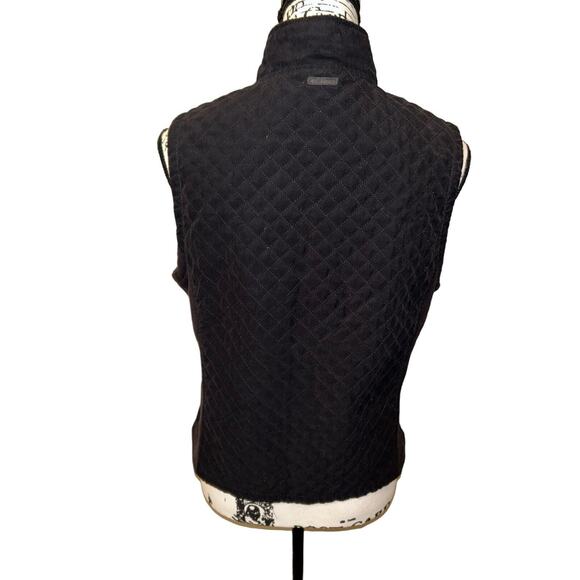 Columbia Black Quilted Full Zip Vest Size Medium Women's - Picture 4 of 8